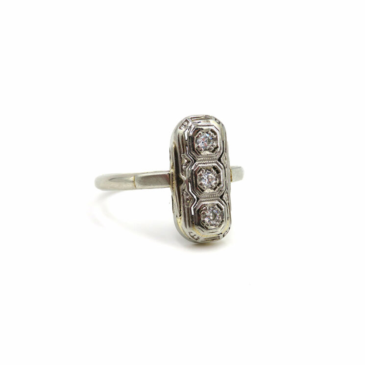 Art Deco Ring mit Diamanten